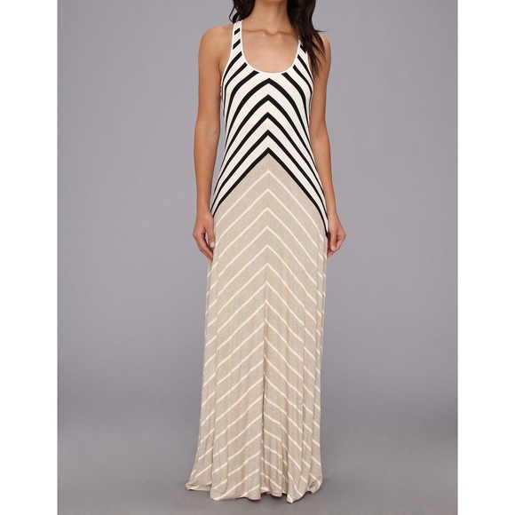 Calvin Klein Collection Dresses & Skirts - Calvin Klein stripe crossback maxi dress sz 10